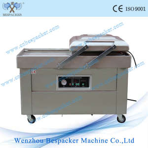 Stand Type Meat Seafood Double Chamber Vacuum Packing Machine